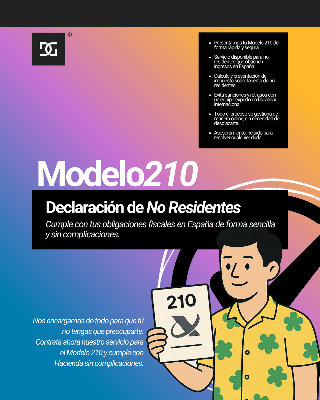 Modelo 210 Form.pdf Modelo 210 – Declaración de No Residentes - DG GROUP
