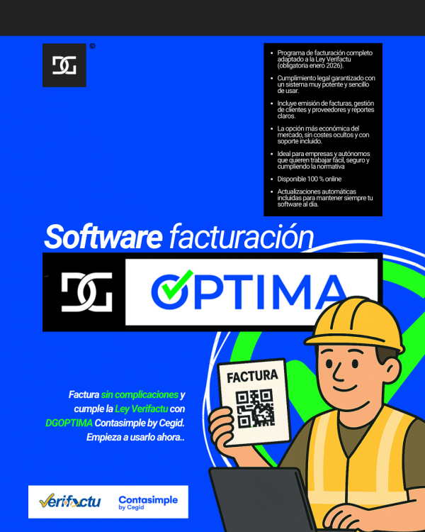 DGOPTIMA - Facturación Potente, Sencilla y 100 % Legal